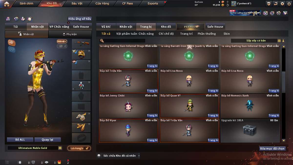 shop acc cf uy tin gia re